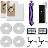 3i P10 Ultra Replacement Accessories Kit &ndash; Includes 1 Multi-Surface Cleaning Solution, 1 Main Brush, 2 Disposable Dust Bags, 2 Side Brushes, 4 Mop Pads, and 2 Washable Filters