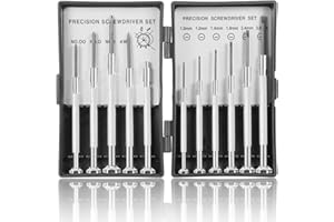 Precision Screwdriver Set, 11 Pcs Mini Screwdriver Set, Small Watch Screwdriver Set for Electronics, Eyeglassess, Computer