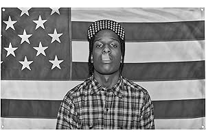 BANGER FLAGS Banger - A$AP Rocky ASAP American Flag Rap Rapper Motivational Inspirational Office Gym Wall Dorm Decor Design on a 3X5 Feet Flag with 4 Grommets for Easy Wall Hanging. Authentic BANGER FLAG