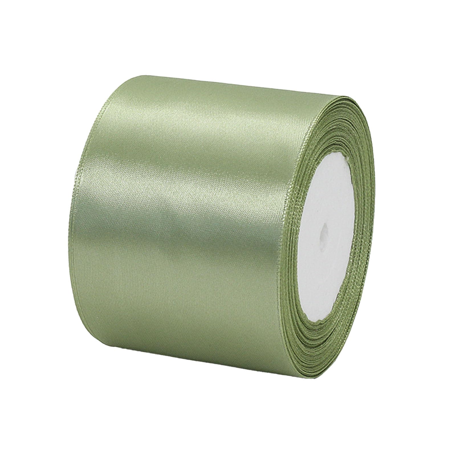 75mm Wide Thick Sage Green Ribbon for Gift Wrapping,22m 3Inch Large Fabric Satin Ribbon Sage Green Bow for Gift Wrapping,Ribbons for Crafting,Hair,Wedding,Car,Presents,Cake,Christmas Decorations — image 1