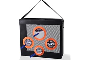 Hely Cancy Portable Shooting Practice Target Toy Storage Mesh Bag Compatible with Nerf Darts for Kids 6+