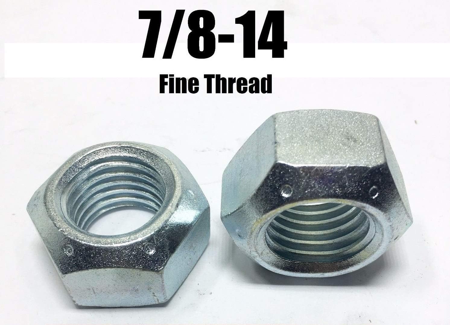 PCs 50 7/81/4 All Metal Top Crimping Cone Lock Nut Grade 8