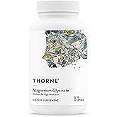 THORNE - Magnesium Glycinate - Supports Restful Sleep, Muscle Relaxation, Heart Health & Metabolism* - Chelated Magnesium Capsules - Third-Party Certified - Gluten, Dairy & Soy-Free - 90 Servings