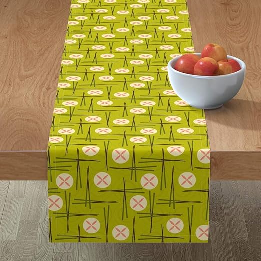 Amazon Com Table Runner Dim Sum Abstract Kitchen Decor Food