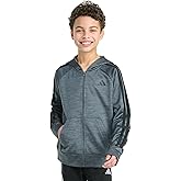 adidas boys Long Sleeve Full-zip Training Essential 3-stripe Jacket