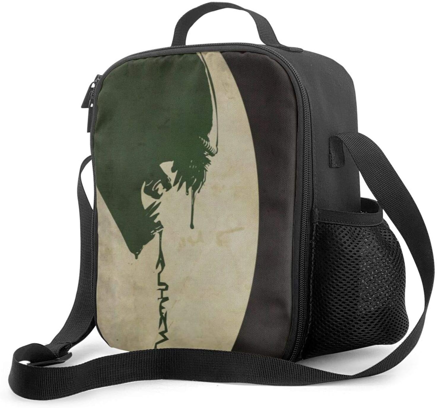 Sintee-Alien-Xenomorph Insulated Lunch Bag - Tough & Spacious Lunchbox Portable Thermal Cooler Tote Bag Food Lunch Bags Sandwich, Salad, Snacks, Drinks Container