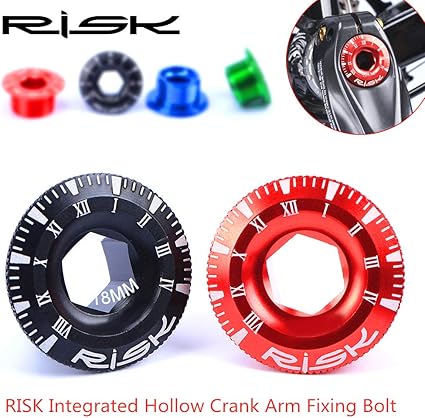 bikerisk 2 stuck fahrrad kurbel bolt aluminiumlegierung mtb strassen fahrrad tretlager cap kurbeln schraube fur prowheel crank abdeckkappe schrauben amazon de sport freizeit