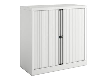 Bisley Essentials Sl355 Metal Roller Shutter Cabinet With 1 Shelf