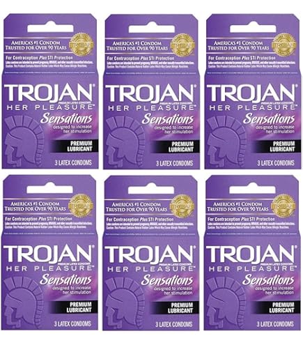 Amazon.com : Trojan Pleasure Pack Lubricated Premium Latex Condom
