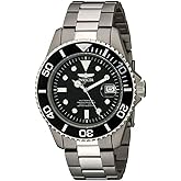 Invicta Men's 0420 Pro Diver Automatic Black Dial Titanium Watch