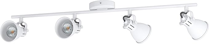 EGLO Deckenlampe Seras 1, 4 flammige Deckenleuchte Industrial, Modern