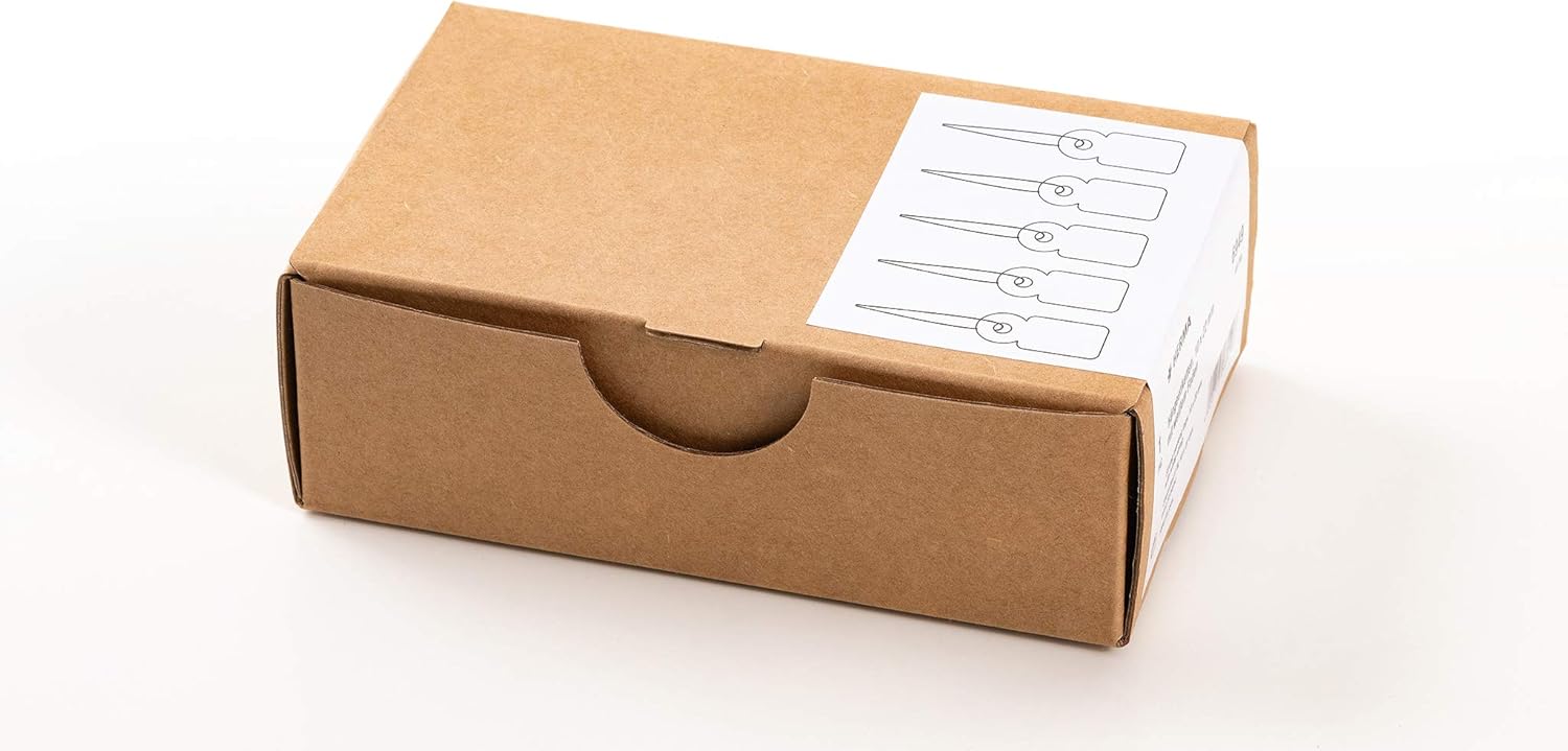 HERMA Hanging Tags with White Thread, 1000 Pieces, 10 x 22 mm, Thread Length approx. 8 cm, Mini Cardboard Price Tags - Image 3