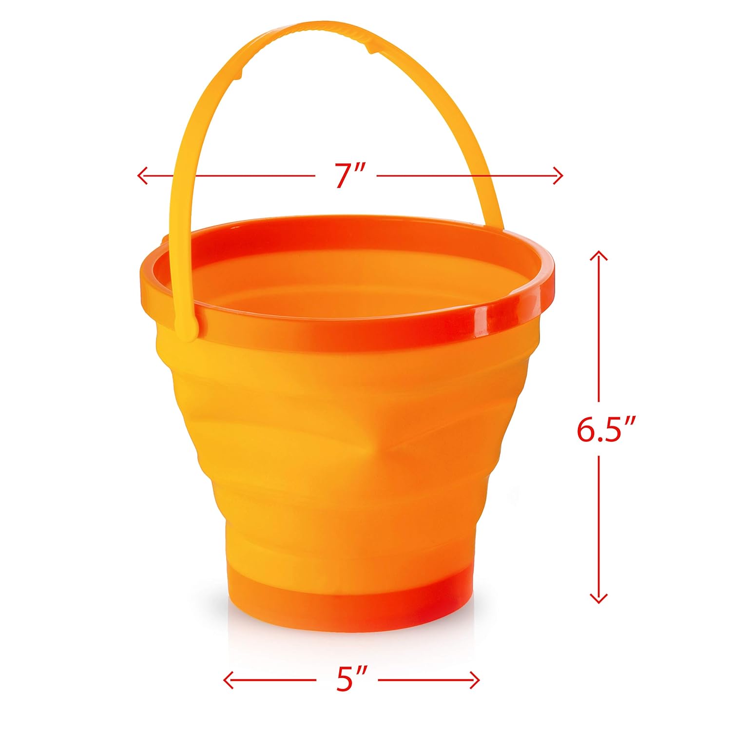 Foldable Pail Bucket Collapsible Buckets Multi Purpose for Beach