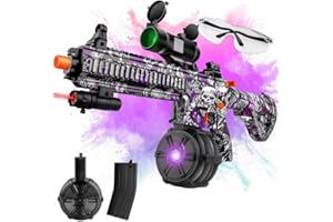 CORIARDO Large Gel Splatter Blaster for Orbeez with Goggles Suitable for Backyard Fun and Outdoor Team Shooting Games, Over 18+，Purple