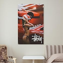 Stussy Car Poster Aesthetic Racer Woman Driver