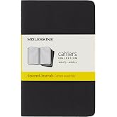 Moleskine Cahier Journal, Soft Cover, Large (5" x 8.25") Ruled/Lined, Black, 80 Pages (Set of 3)