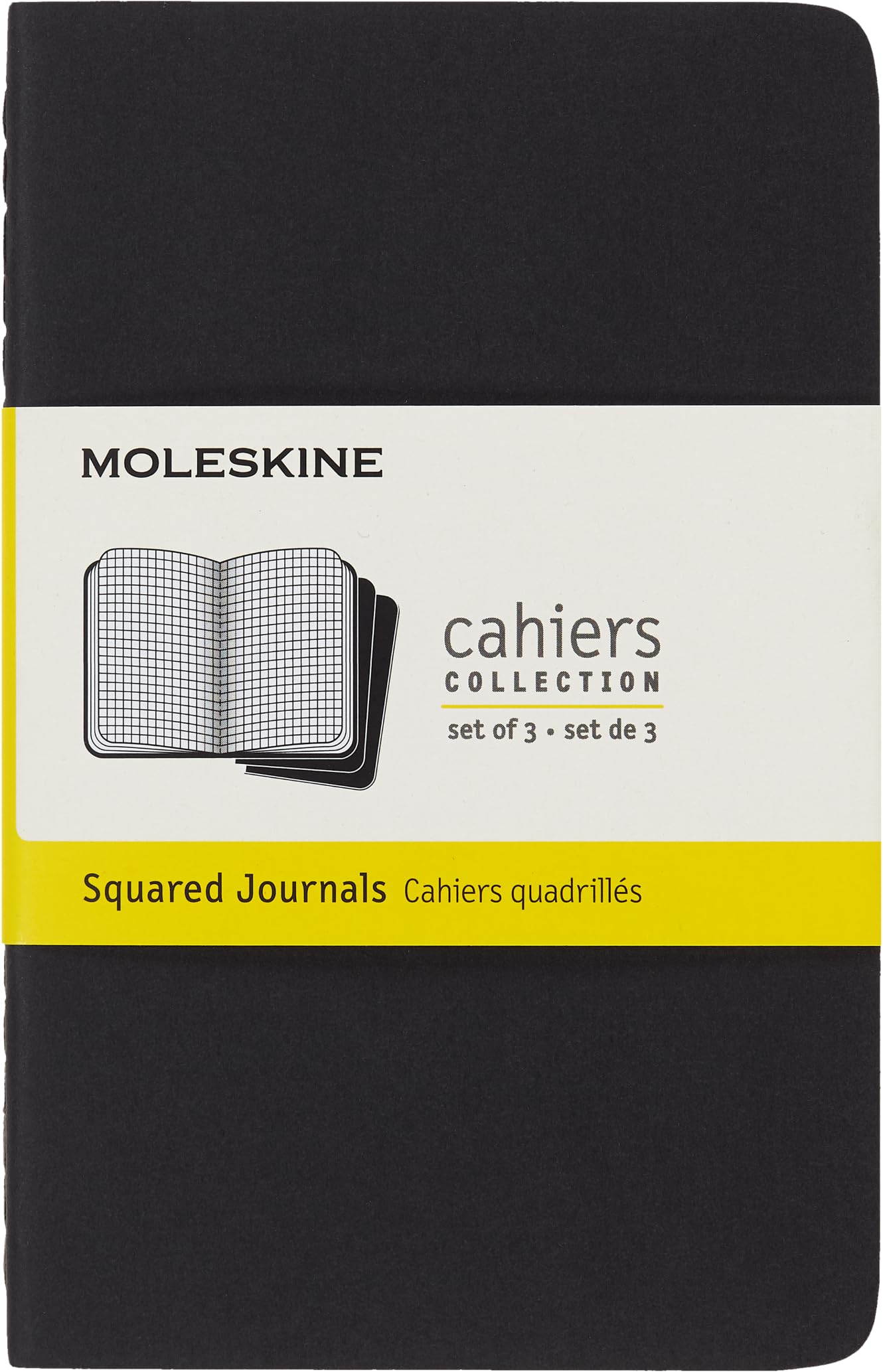 Moleskine Cahiers: Set of 3 Squared Journals