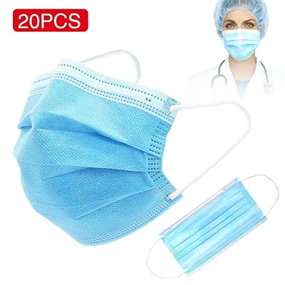 SKYLMW Protective Face Covers,20 PCS 3 Layer Cover