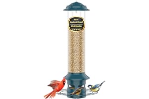 ICREER Bird Feeder,Metal Squirrel Proof Bird Feeders for Outdoors Hanging 4.0 LB Capacity,Easily Beat Squirrels,Attracting Finch,Cardinal,Chickadee