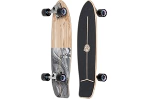 Flow Surf Skates Cruiser - 29"x10" 7-Ply North American Maple Deck, Carving Truck, Fully Assembled, Supports up to 275 lbs for Surf-Like Carving