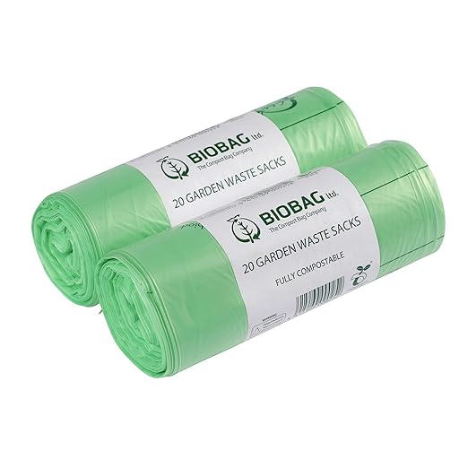 40 Bags Compostable Garden Waste Sacks Compost Bag Liners EN 13432