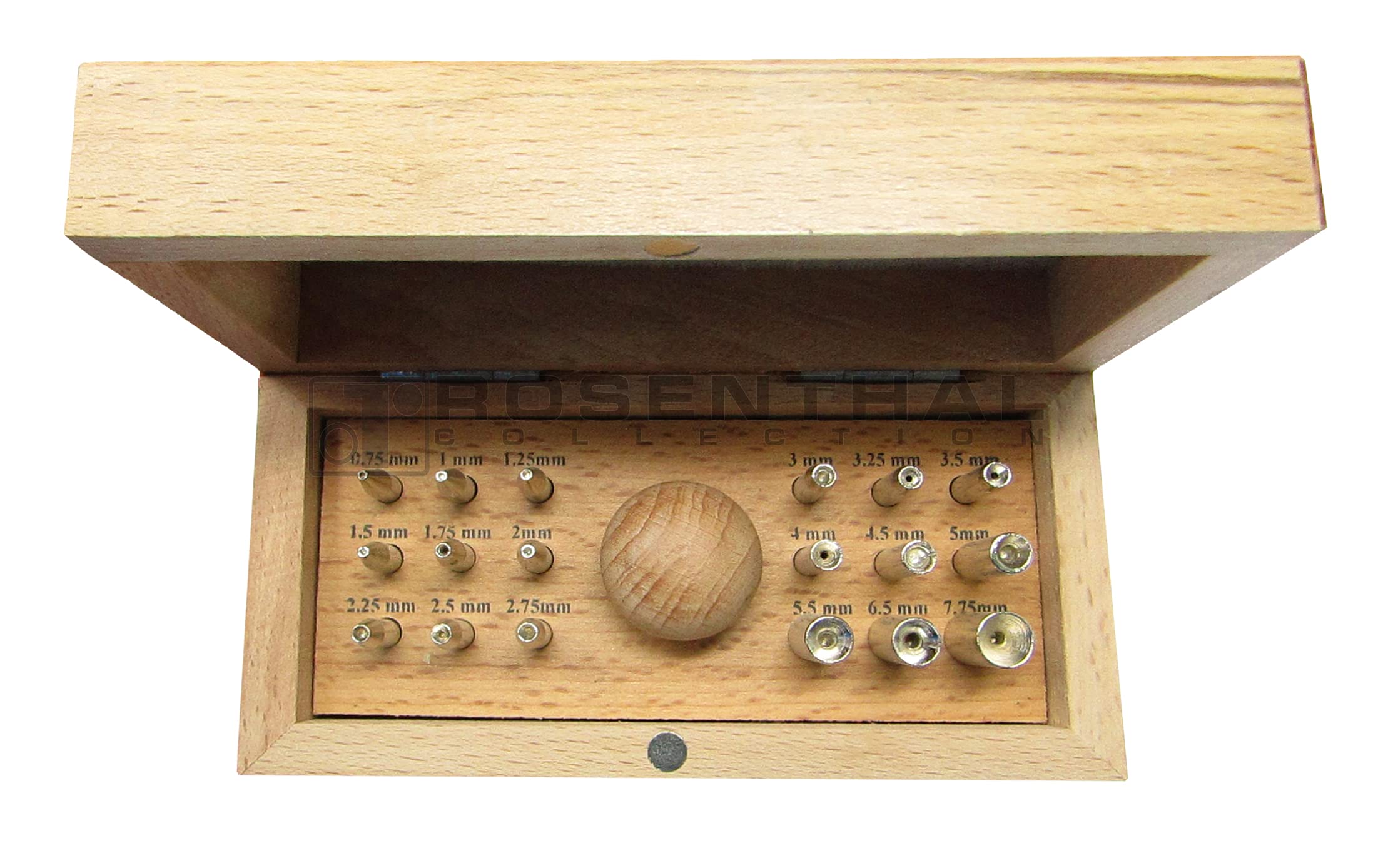 Rosenthal Collection – Precision Bezel Jewel Punch Set for Stone Setting, Jewelry Mounting, and Silversmith Work (18 Pieces)