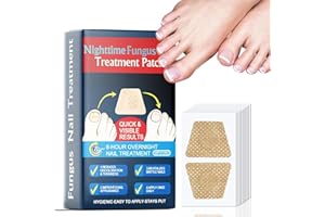 Toenail Fungus Treatment Extra Strength, 50 Patches Toenail Fungus Treatment Nighttime Hydrogel Patches for Overnight, Visibl