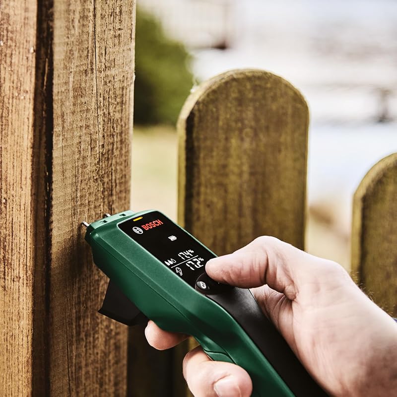 Humidimètre UniversalHumid (résultats précis grâce à la sélection du groupe de bois et aux témoins lumineux LED pour une interprétation facile, dans boîte carton pour e-commerce)