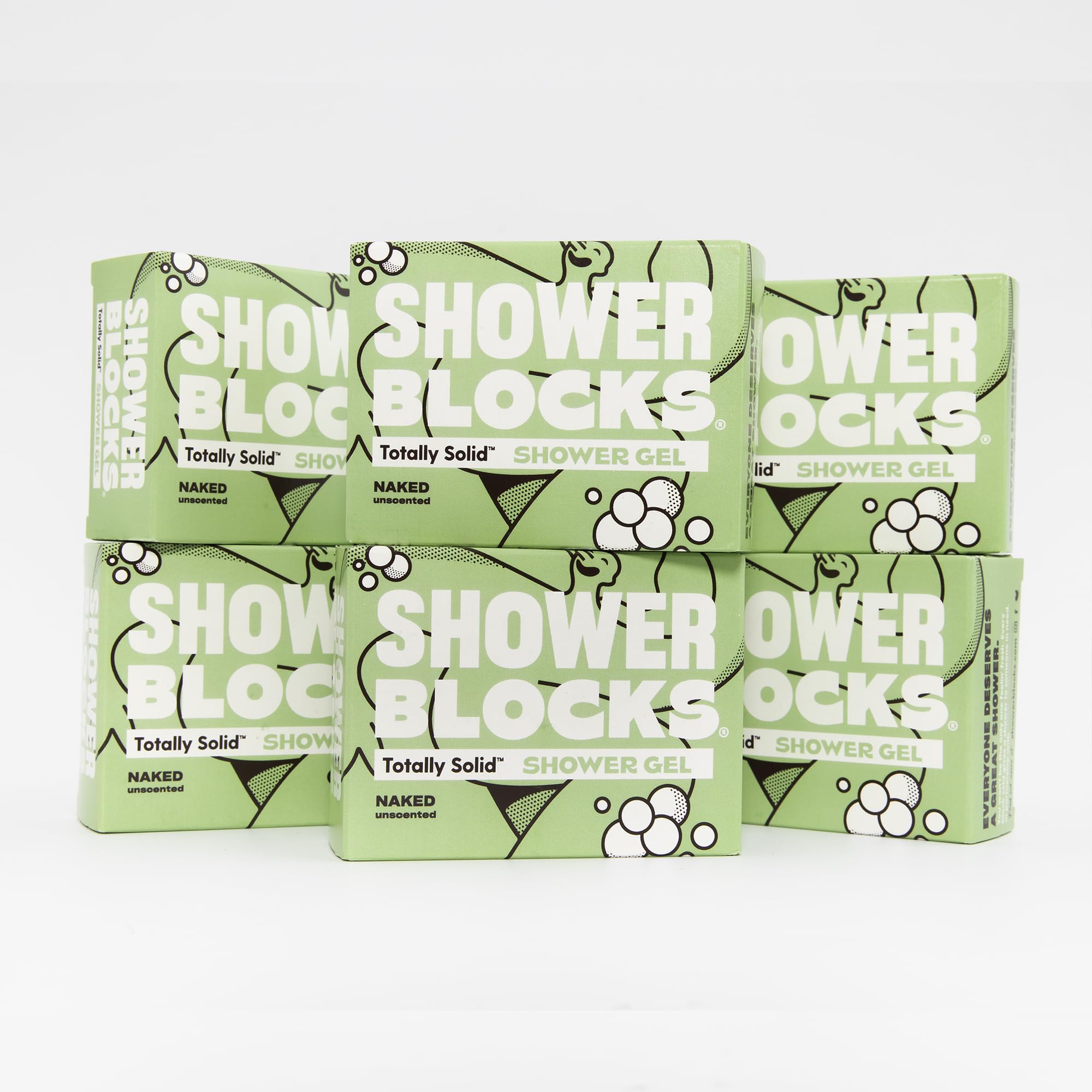 Solid Shower Gel Multi Packs (Naked Unscented, 6 Pack)