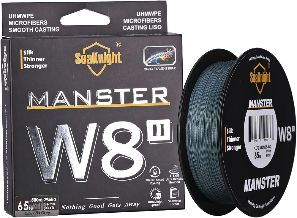 Seaknight W8 II 8 Strands Braided Line 500M 15-100LB UV Coating