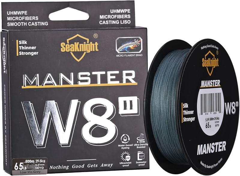 Seaknight W8 II 8 Strands Braided Line 500M 15-100LB UV Coating
