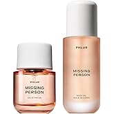 PHLUR Missing Person Eau de Parfum Full Size 50mL & Missing Person Body Oil (4 Fl Oz) with Bergamot, Musk, Orange & Sandalwoo