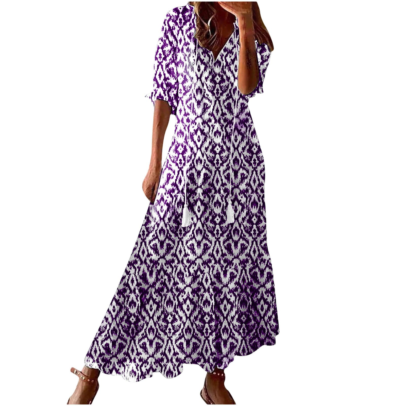 Sales Today Clearance Womens Summer Dresses Short