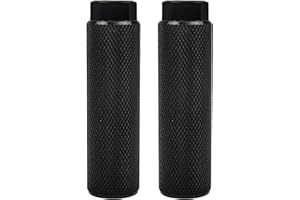 Emperoch 2 Pcs Aluminum Alloy Bike Pegs, Universal Cycling Rear Stunt Pegs Fit 3/8 inch Axles, 100mm Length Bicycle Backseats