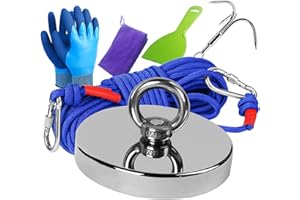 RIHEGIANT Fishing Magnet Kit with N52 Strong Rare Earth Magnets Inside Ideal Pull Force is 1500lb