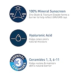 CeraVe 100% Mineral Sunscreen SPF 30 with Zinc