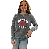 Blue 84 NCAA womens Ncaa Officially Licensed Women's Crewneck Sweatshirt Burnout Vintage Scholar
