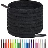 Handshop 1/4" Oval Athletic Shoelaces in 34 Colors Half Round Shoe Laces | 8 Different Lengths in 24"-72", Replacements Shoe Laces For Sneakers and Athletic Shoes Sports, kids Men Women Shoestrings