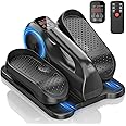 Under Desk Elliptical Machine for Home Ellipse Leg Exerciser for Seniors with Remote Control Quiet & Portable Electric Seated Pedal Exerciser with 6 Adjustable Speeds