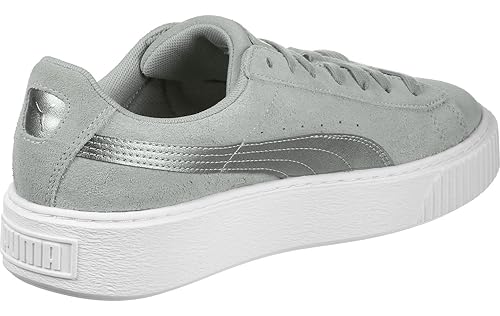puma suede platform gris