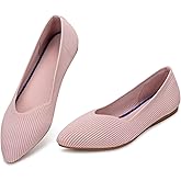 Frank Mully Womens Flat Shoes Classic Pointed Toe Flats Knitted Dress Shoes Soft Flats for Woman Comfortable Dressy