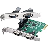 MZHOU PCI-Express PCIe Expansion Card - 1X Serial COM interfaces - COM Port RS232 Interface - Adapter Converter Card, RS-232 