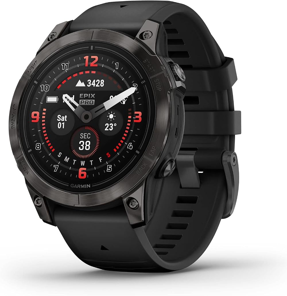 Garmin epix Pro Gen 2 Sapphire 47mm Smartwatch Advanced Training LED Flashlight