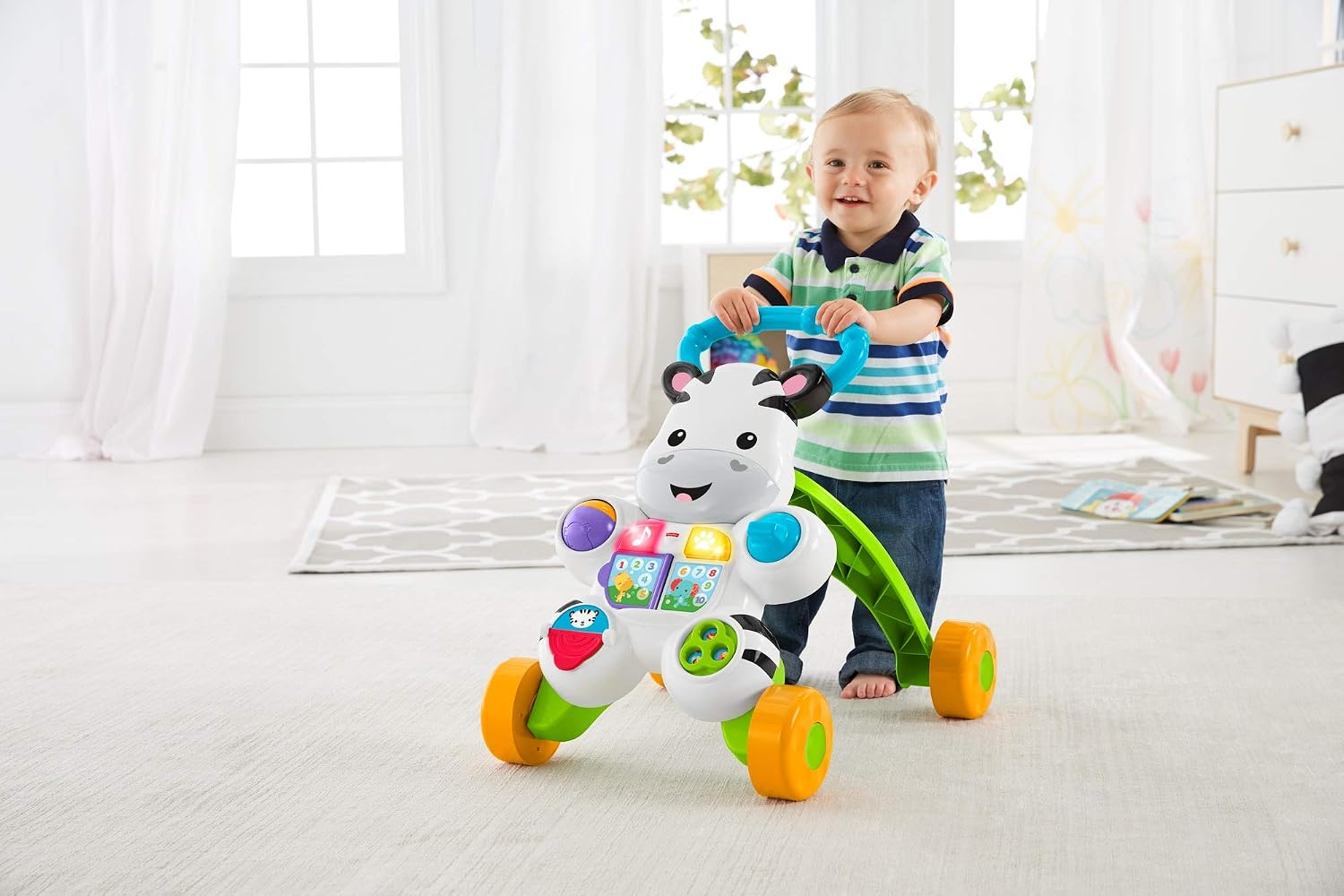 Fisher-Price GXC30 DLD96-Zebra Walker-EN, Multi-Coloured - Image 5