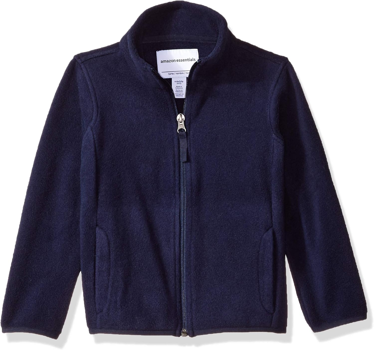  Essentials Girl's Full-Zip Polar Fleece Jacket: Clothing