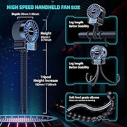2 Pack Multifunctional Portable Stroller Fan 4