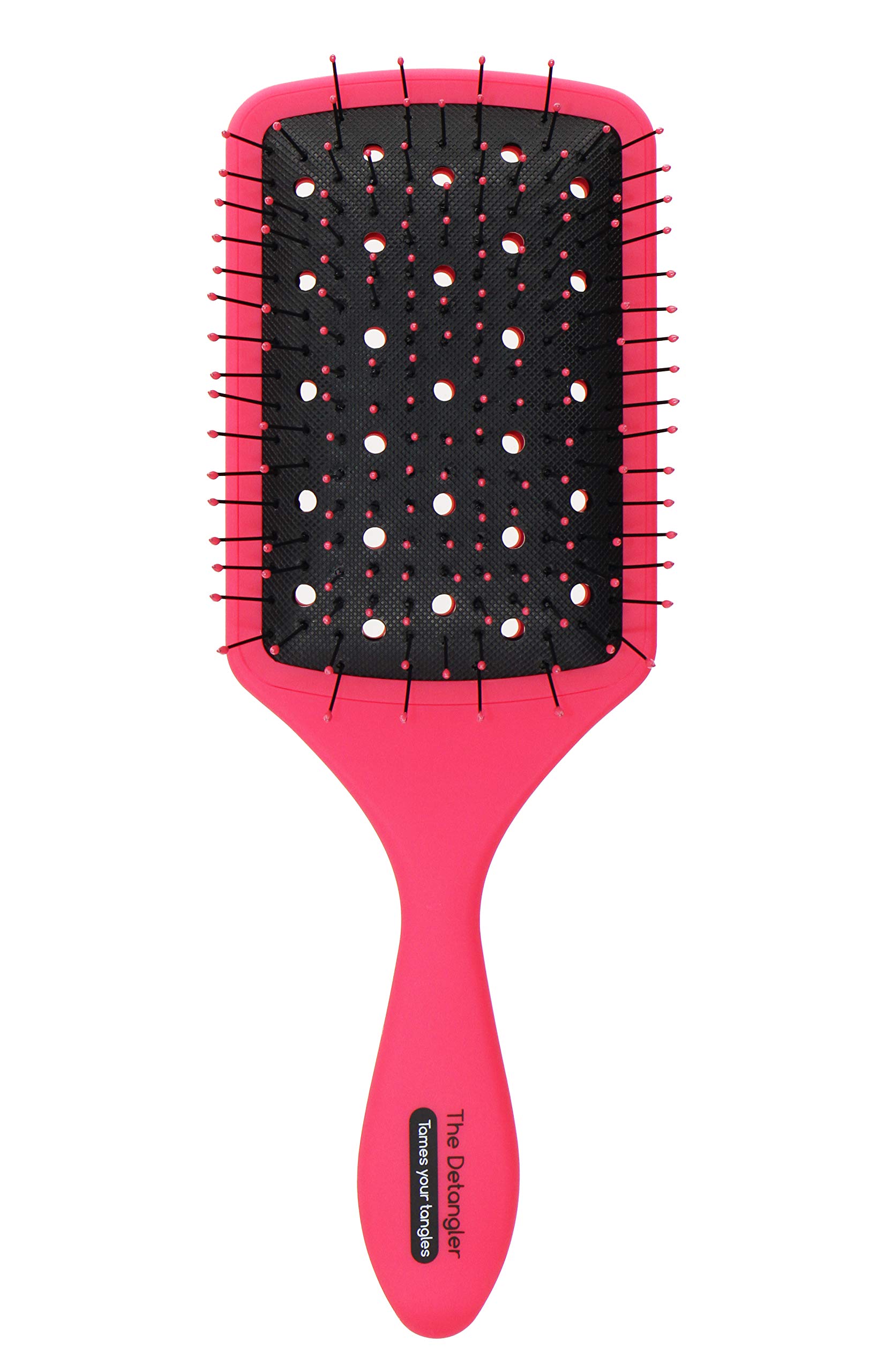 The Detangler Blow Dry Vented Paddle Styling Hair Brush, Melon, 1 Count, (Pack of 1)