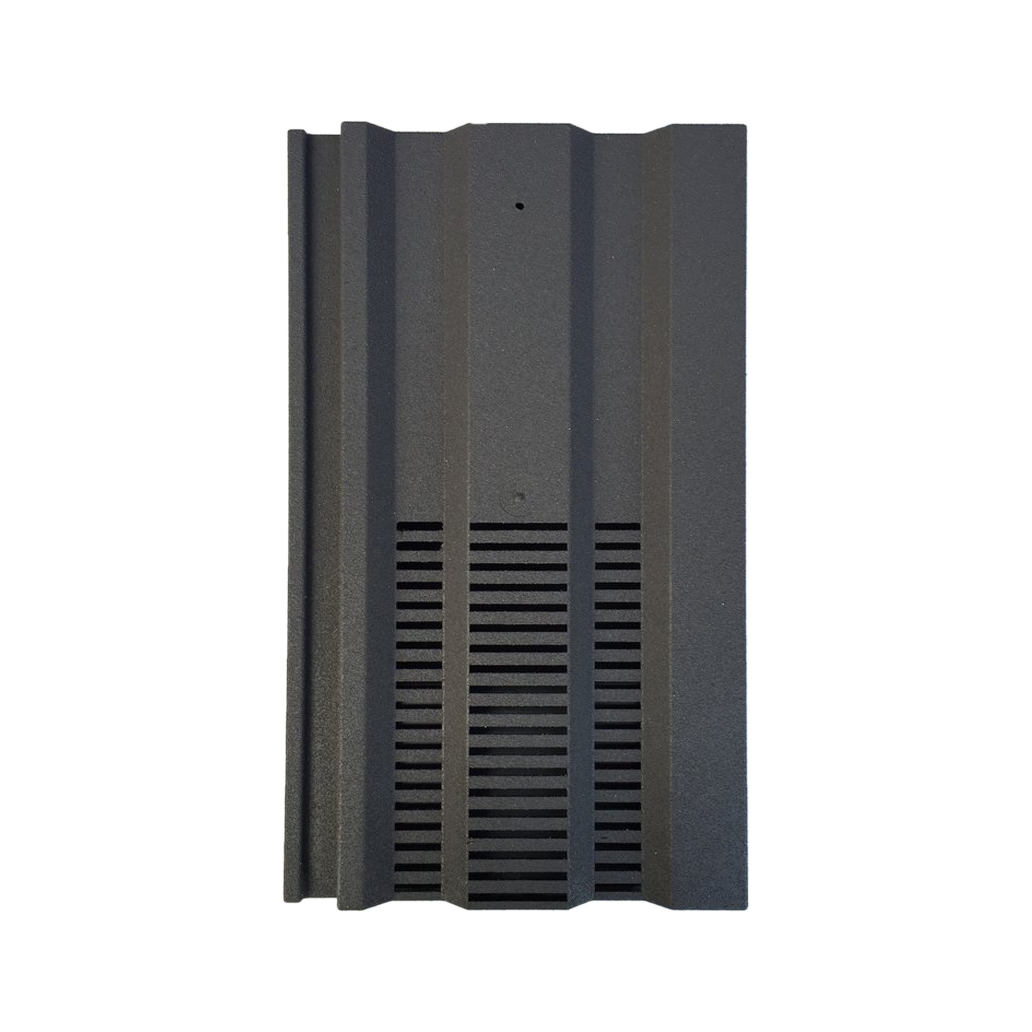 Roof Tile Vent for Marley Ludlow Plus/Redland 49 / Sandtoft Standard Pattern with Flexi Pipe Adaptor (Grey - Sanded)