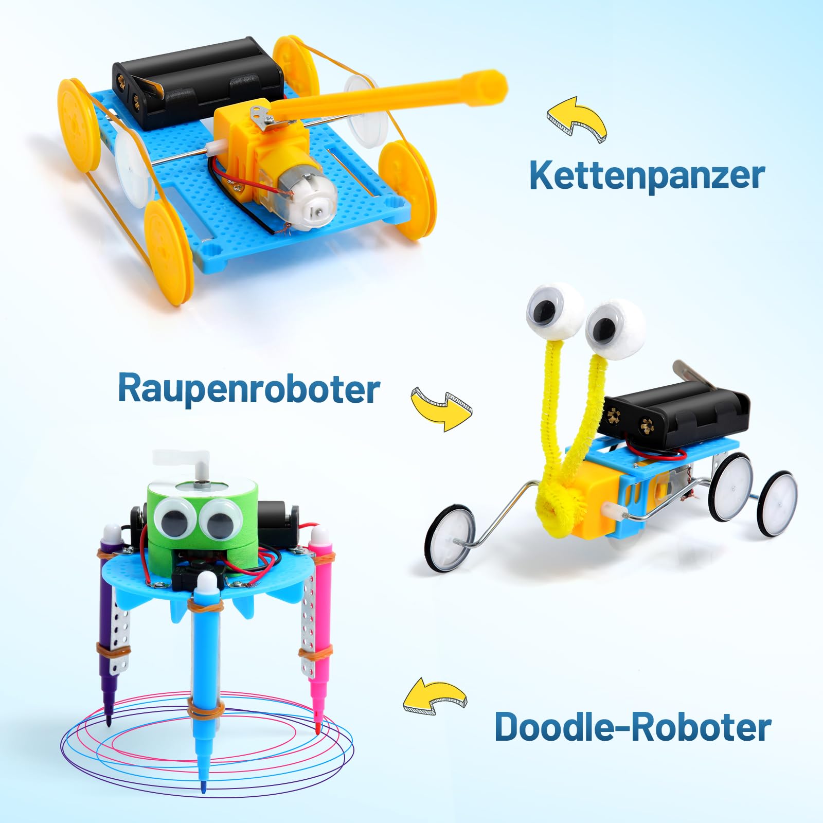 Experimente für Kinder ab 8 9 10 11 12 13 14, Elektronik Baukasten, Experimentierkasten, Elektro Baukasten für Kind, Bausatz Kinder Elektro Spielzeug Geschenke ab 8 9 10 11 12 13 14 Jahre Jungen 2