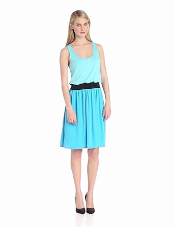 Allison Brittney Women's Sleeveless Colorblock Smocked ...